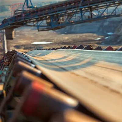 ベルトコンベア鉱山